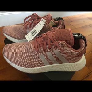 New Women’s  Adidas NMD R2W Pink and White- 6 1/2